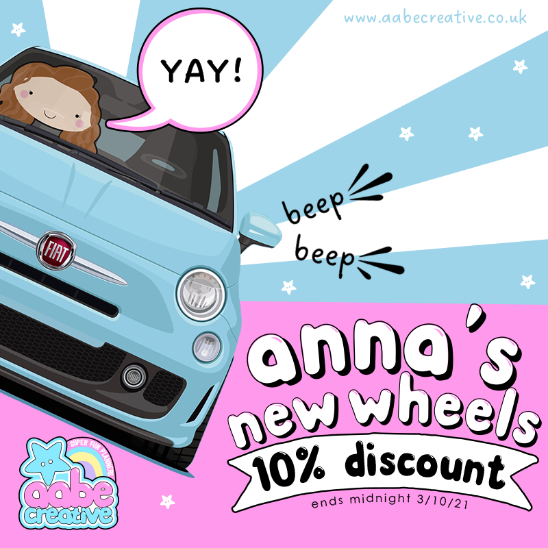 ANNA'S NEW WHEELS - DISCOUNT!