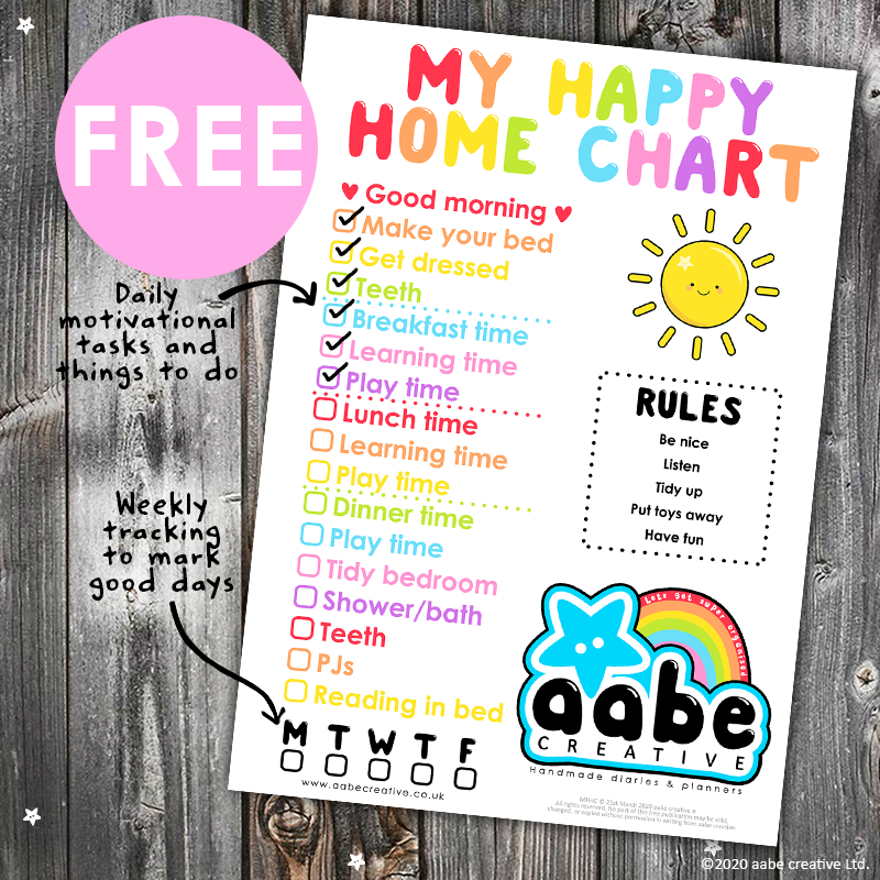 My Happy Home Chart